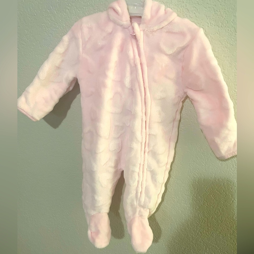 Winter Pink Onesie Size 0-3 months for Baby Girl